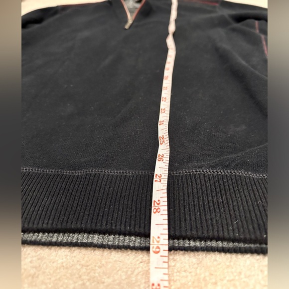 Tommy Bahama Mens Reversible Black‎ 1/4 Zip Pullover Sweater Size Medium - Picture 6 of 11